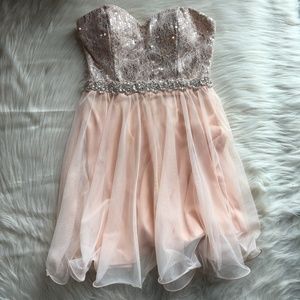 DEB sequin beaded homecoming party dress 5